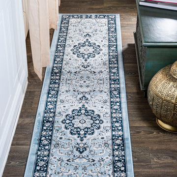 Palmette Modern Persian Floral Area Rug